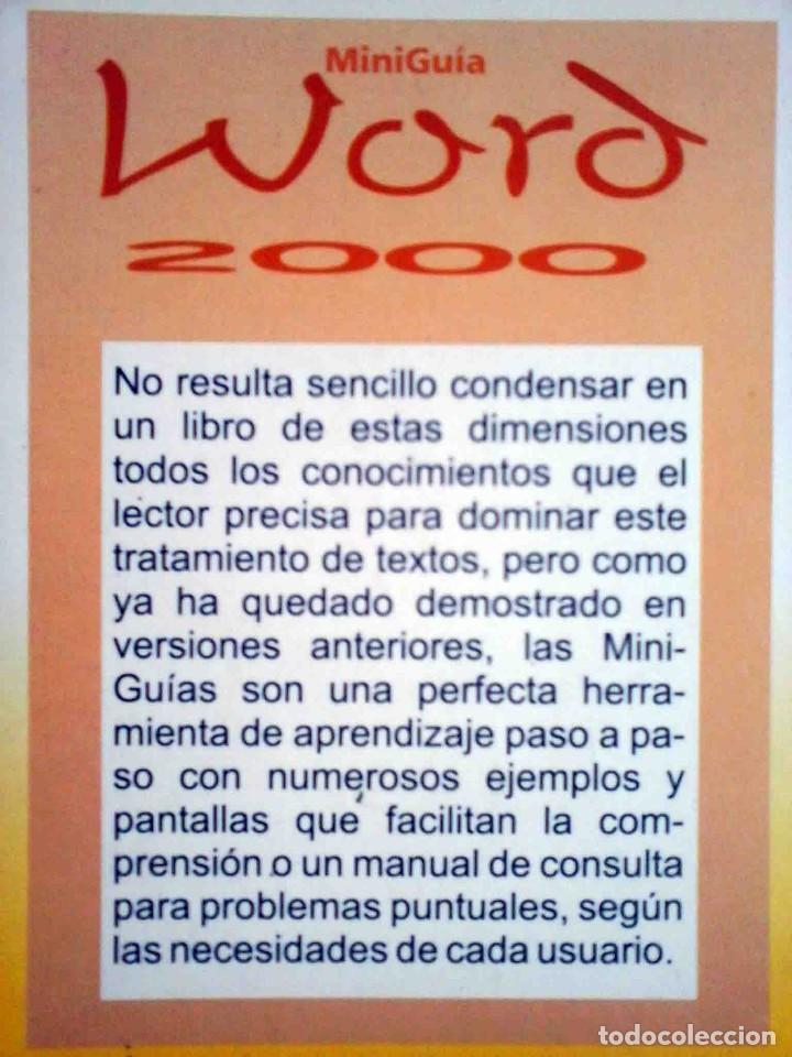 Libros de segunda mano: Minigu&iacute;a de aprendizaje r&aacute;pido - Windows 98 / Word 2000 - Foto 5