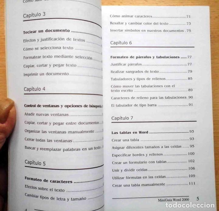 Libros de segunda mano: Minigu&iacute;a de aprendizaje r&aacute;pido - Windows 98 / Word 2000 - Foto 14