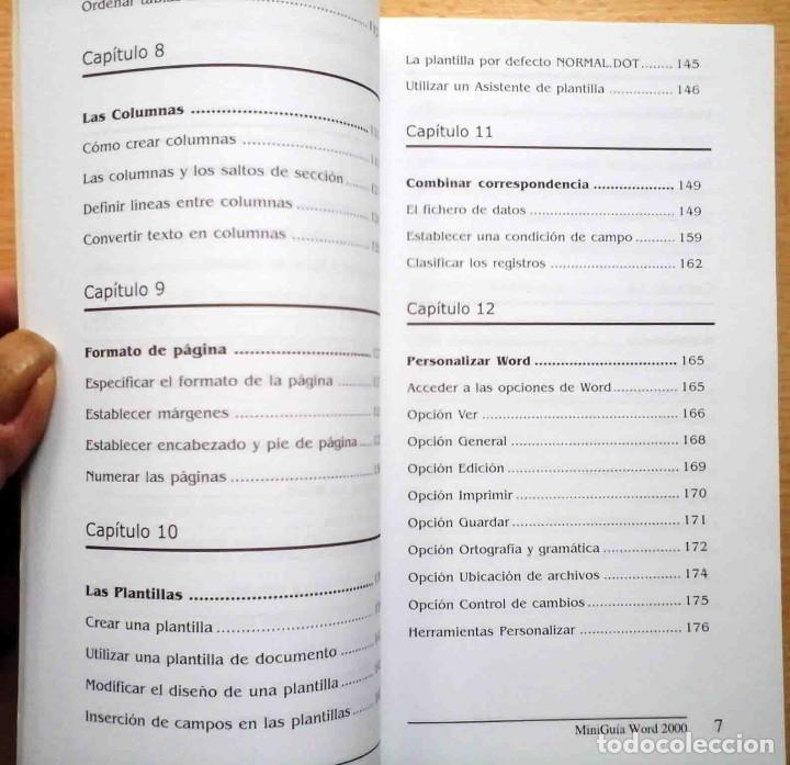 Libros de segunda mano: Minigu&iacute;a de aprendizaje r&aacute;pido - Windows 98 / Word 2000 - Foto 15