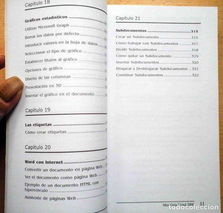 Libros de segunda mano: Minigu&iacute;a de aprendizaje r&aacute;pido - Windows 98 / Word 2000 - Foto 17
