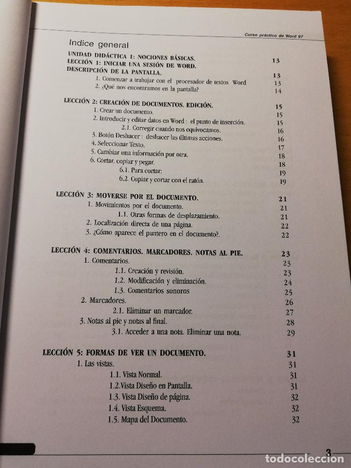 Libros de segunda mano: CURSO PR&Aacute;CTICO DE WORD - Foto 2