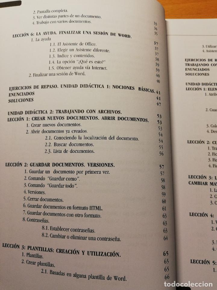 Libros de segunda mano: CURSO PR&Aacute;CTICO DE WORD - Foto 3