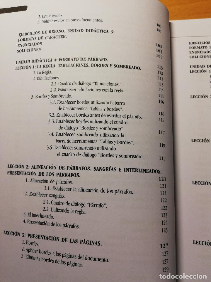 Libros de segunda mano: CURSO PR&Aacute;CTICO DE WORD - Foto 5