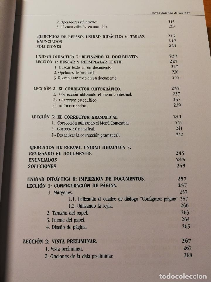 Libros de segunda mano: CURSO PR&Aacute;CTICO DE WORD - Foto 8