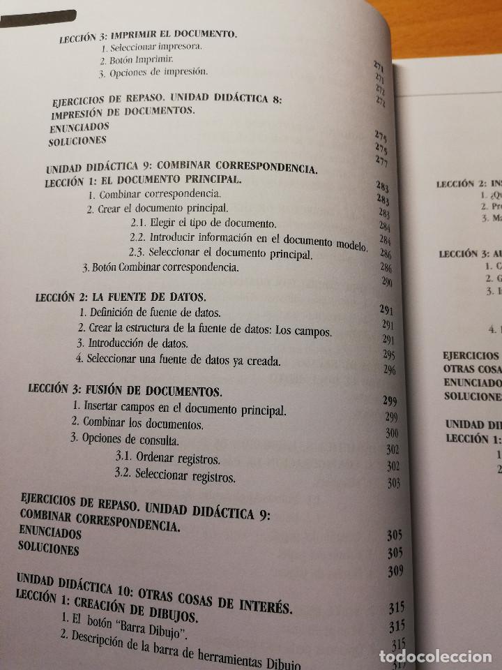 Libros de segunda mano: CURSO PR&Aacute;CTICO DE WORD - Foto 9
