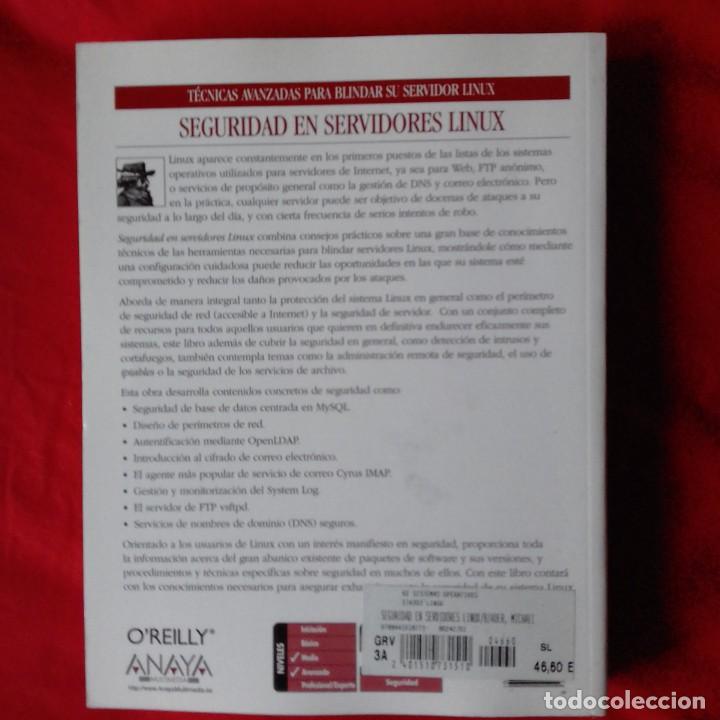 Libros de segunda mano: SEGURIDAD EN SERVIDORES LINUX. MICHAEL D. BAUER. ANAYA MULTIMEDIA O&acute;REILLY 2005 - Foto 2