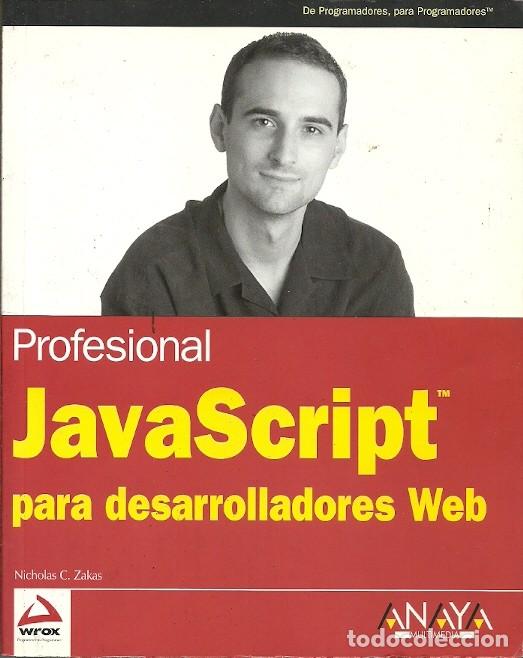 Libros de segunda mano: JAVA SCRIPT PARA DESARROLLADORES WEB PROFESIONAL ZAKAS ANAYA - Foto 1