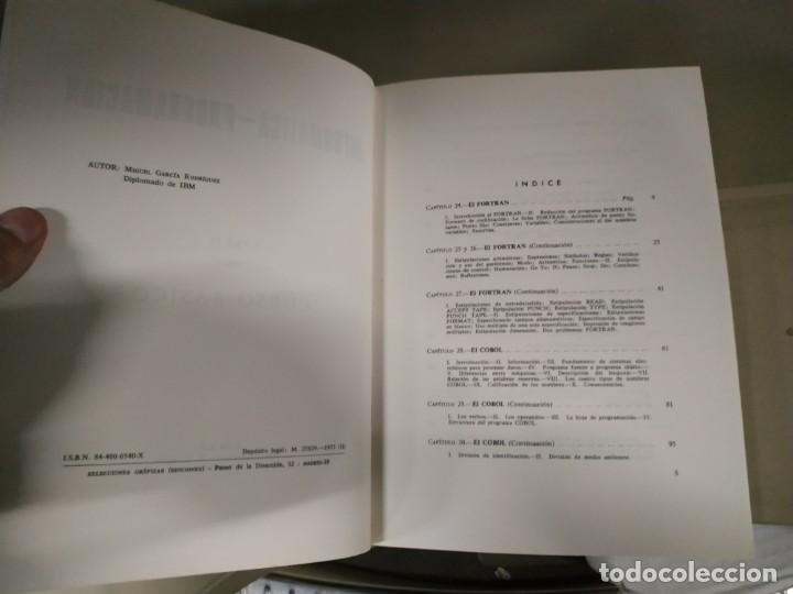 Libros de segunda mano: Curso B&aacute;sico de Inform&aacute;tica - Programaci&oacute;n. Piam S.A.. Dos Tomos. 1973 - Foto 7
