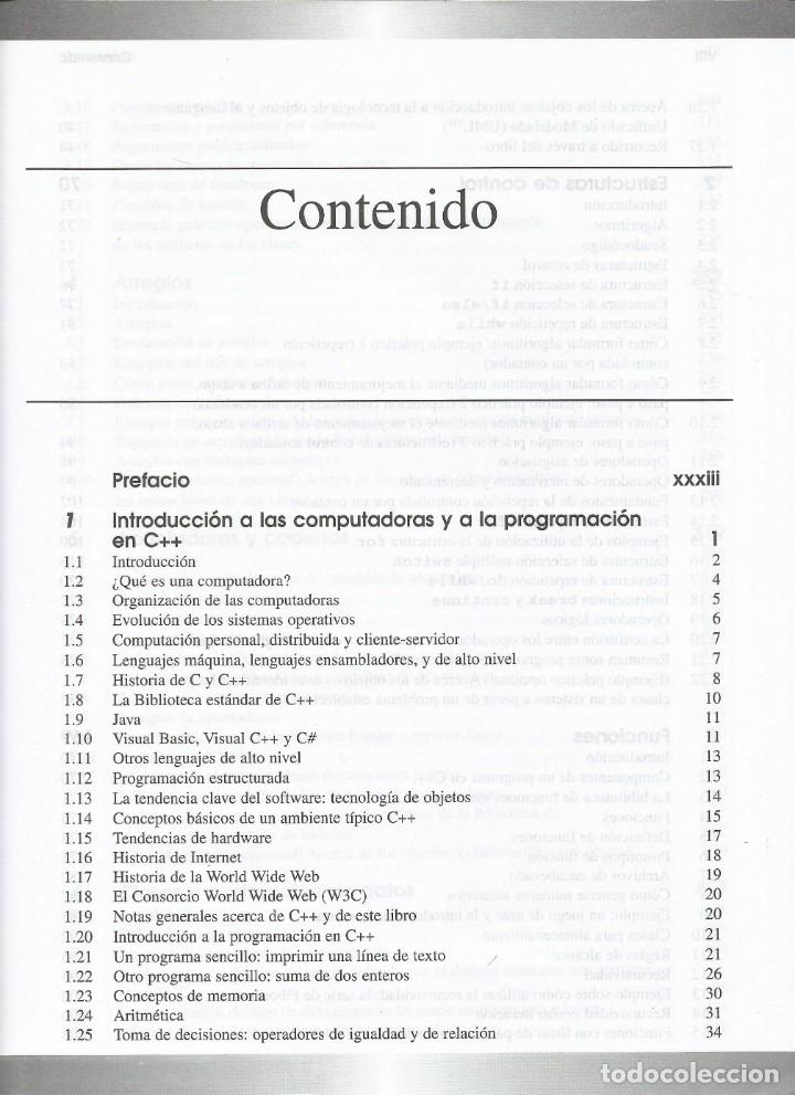 Libros de segunda mano: Como progrmar C++. Programaci&oacute;n web y dise&ntilde;o orientado a objetos. Con CD ROM. Deitel-Deitel. - Foto 2