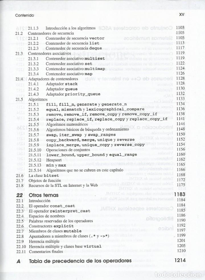 Libros de segunda mano: Como progrmar C++. Programaci&oacute;n web y dise&ntilde;o orientado a objetos. Con CD ROM. Deitel-Deitel. - Foto 3