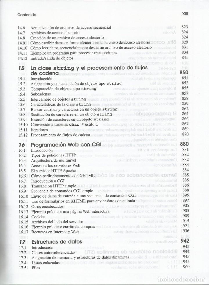 Libros de segunda mano: Como progrmar C++. Programaci&oacute;n web y dise&ntilde;o orientado a objetos. Con CD ROM. Deitel-Deitel. - Foto 4