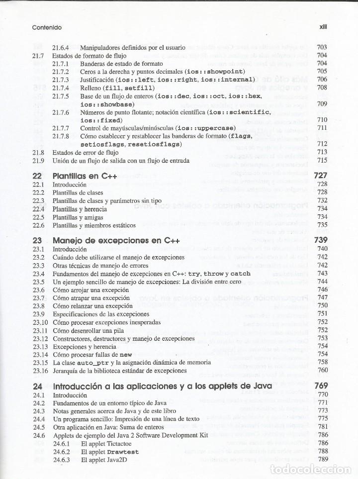 Libros de segunda mano: Como progrmar en C/C++ y Java. Deitel. 4a. Edici&oacute;n. - Foto 9