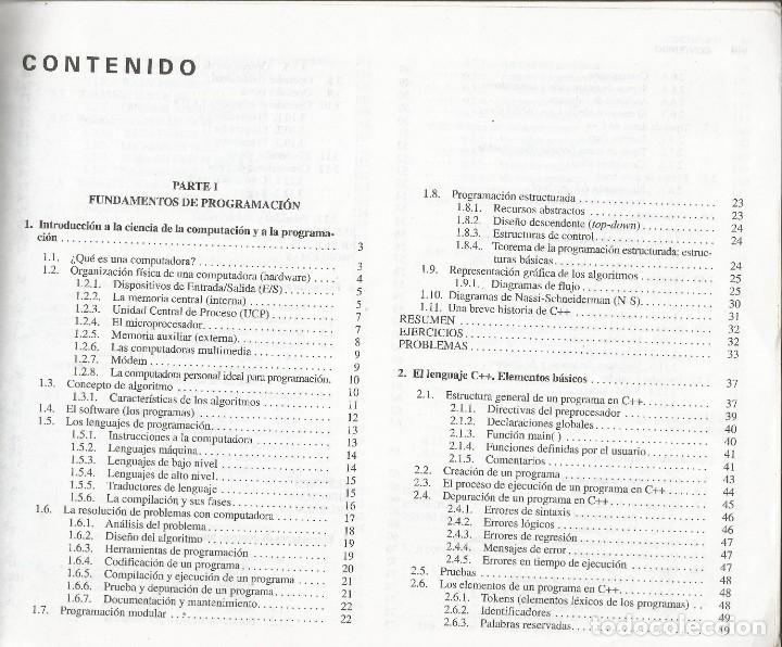 Libros de segunda mano: Programaci&oacute;n en C++. Algoritmos, estructuras de datos y objetos. Luis Joyanes. 1a. Edici&oacute;n. - Foto 2