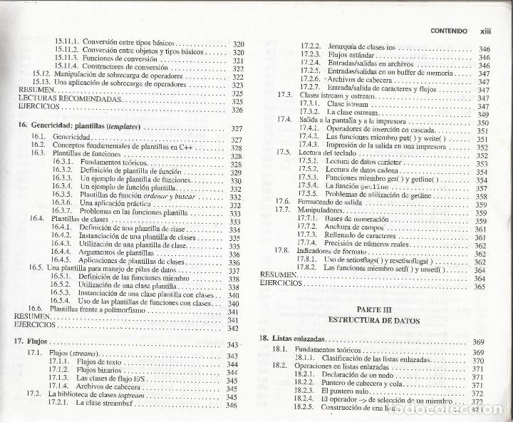 Libros de segunda mano: Programaci&oacute;n en C++. Algoritmos, estructuras de datos y objetos. Luis Joyanes. 1a. Edici&oacute;n. - Foto 4