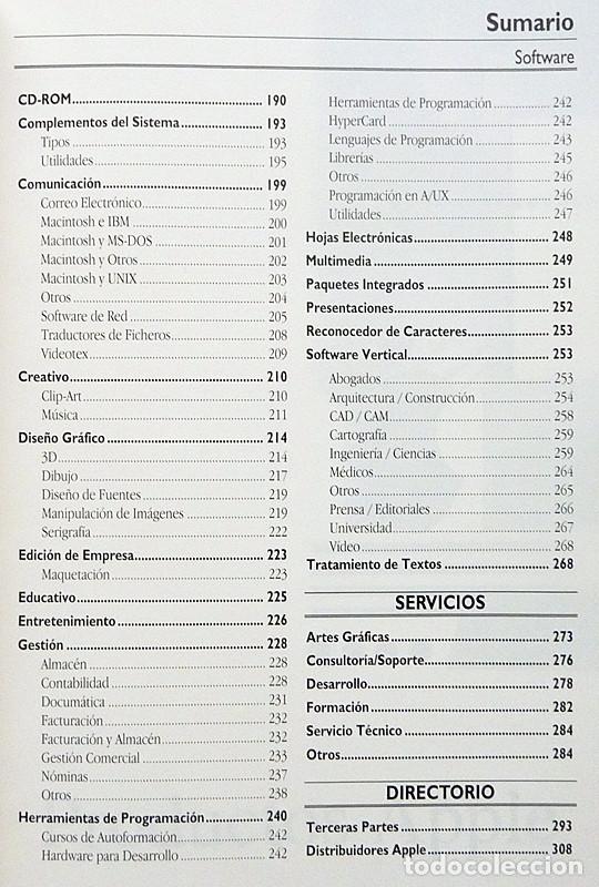 Libros de segunda mano: GU&Iacute;A MACUSER DE SOLUCIONES APPLE 1994 - VER INDICE - NUEVO - Foto 4
