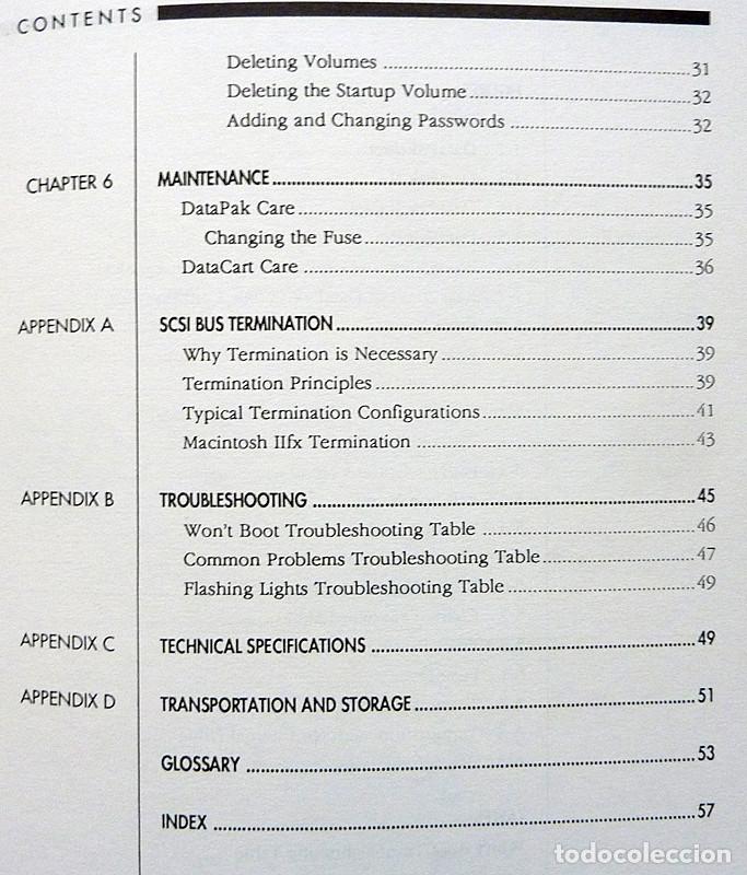 Libros de segunda mano: DATAPAK REMOVABLE CARTRIDGE DRIVES: USER&acute;S GUIDE & REFERENCE MANUAL - 1991 - VER INDICE - Foto 4