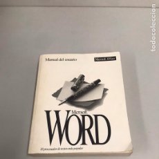 Libros de segunda mano: MANUAL DE USUARIO MICROSOFT WORD. Lote 199361496