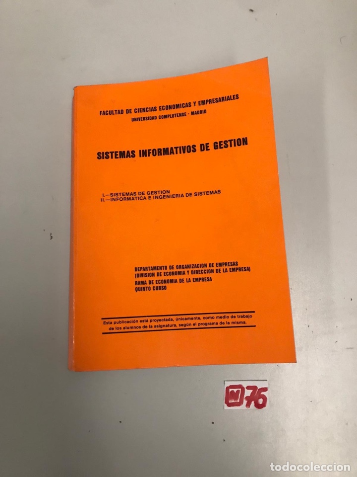 Libros de segunda mano: Sistemas Informativos De Gesti&oacute;n - Foto 1