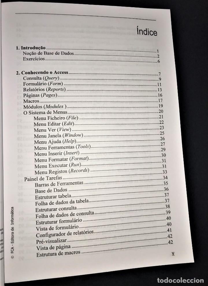 Libros de segunda mano: Fundamental do Access 2003 de Jorge Neves, Lu&iacute;s Gomes e M&aacute;rio Correia - Foto 3