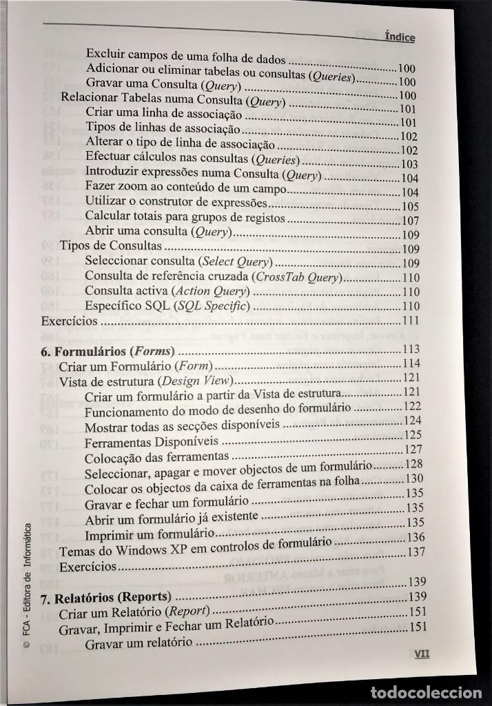Libros de segunda mano: Fundamental do Access 2003 de Jorge Neves, Lu&iacute;s Gomes e M&aacute;rio Correia - Foto 5