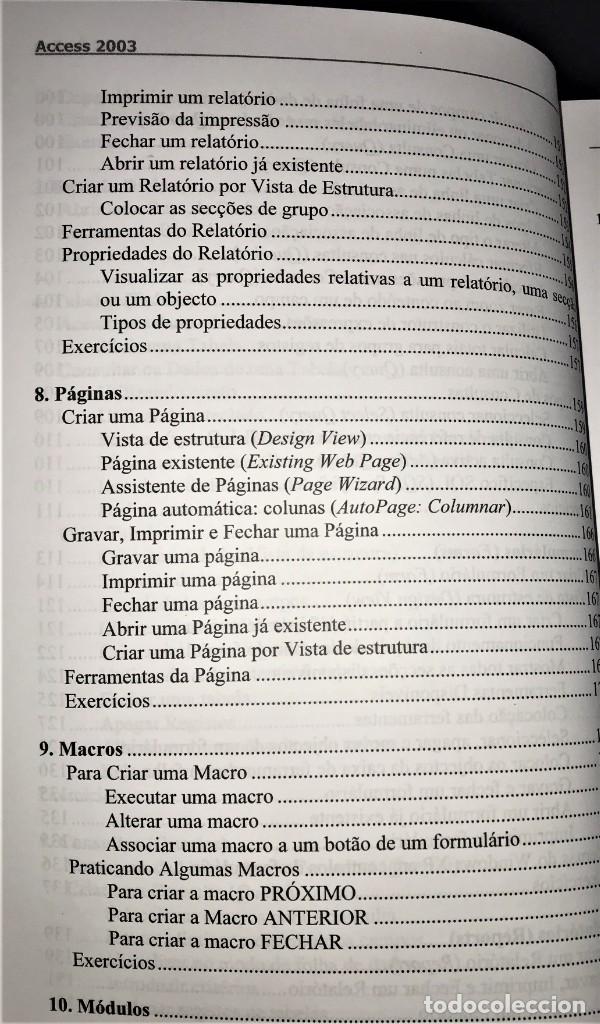 Libros de segunda mano: Fundamental do Access 2003 de Jorge Neves, Lu&iacute;s Gomes e M&aacute;rio Correia - Foto 6