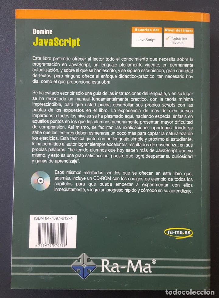 Libros de segunda mano: Domine JavaScript - Jos&eacute; L&oacute;pez Quijado (Incluye CD) - Foto 5