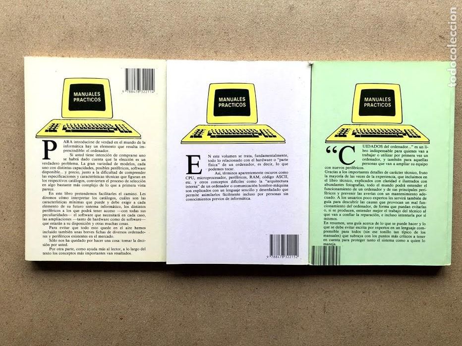 Libros de segunda mano: Manuales practicos de informatica / Tres Manuales / - Foto 2