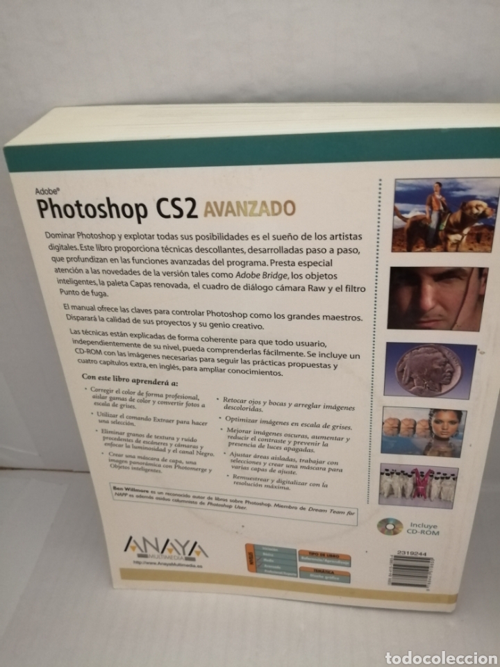 Libros de segunda mano: ADOBE PHOTOSHOP CS2 :Avanzado (Incluye CD) de Ben Willmore - Foto 2