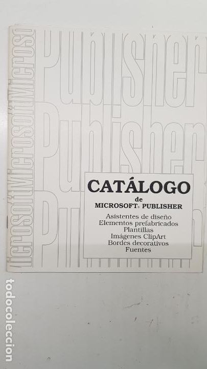 Libros de segunda mano: Cat&aacute;logo de Microsoft Publisher - Foto 1