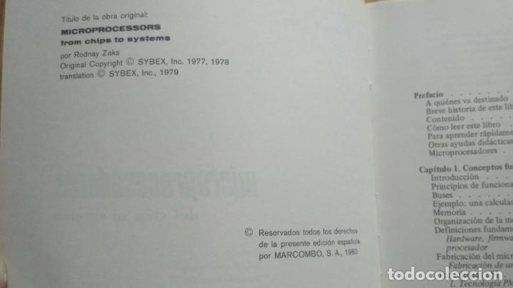 Libros de segunda mano: MICROPROCESADORES, DEL CHIP AL SISTEMA. - Foto 2