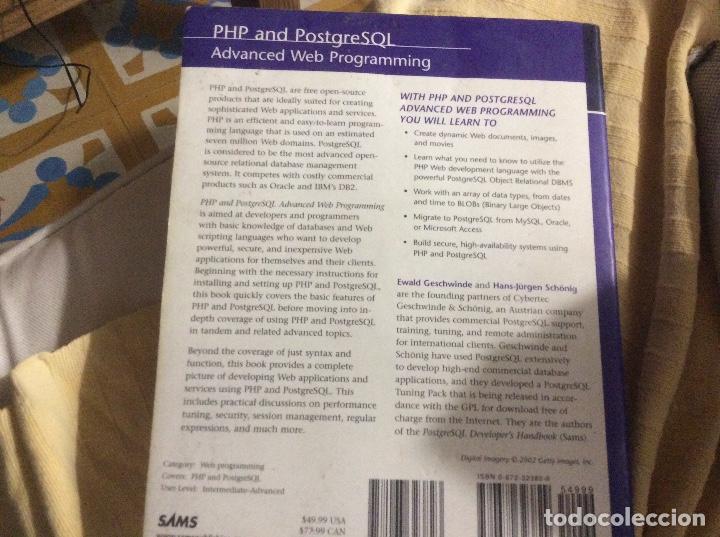 Libros de segunda mano: PHP and PostgreSQL Advanced Web Programming (Developers Guide) (Ingl&eacute;s En amazon 55 - Foto 2