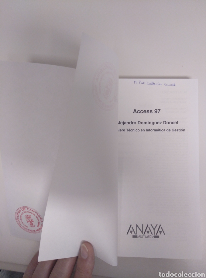 Libros de segunda mano: Gu&iacute;a pr&aacute;ctica Access 97 - Anaya 2001 - Foto 3