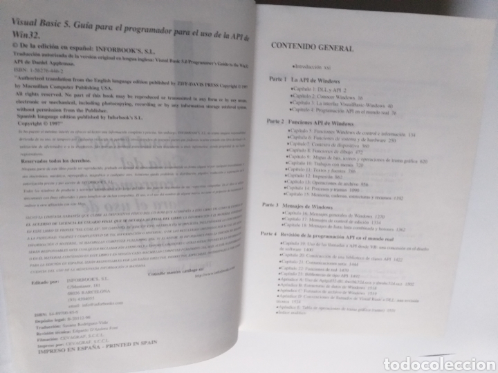Libros de segunda mano: Visual Basic 5 . Gu&iacute;a del programador para el uso la API de Win32 . Inform&aacute;tica - Foto 10