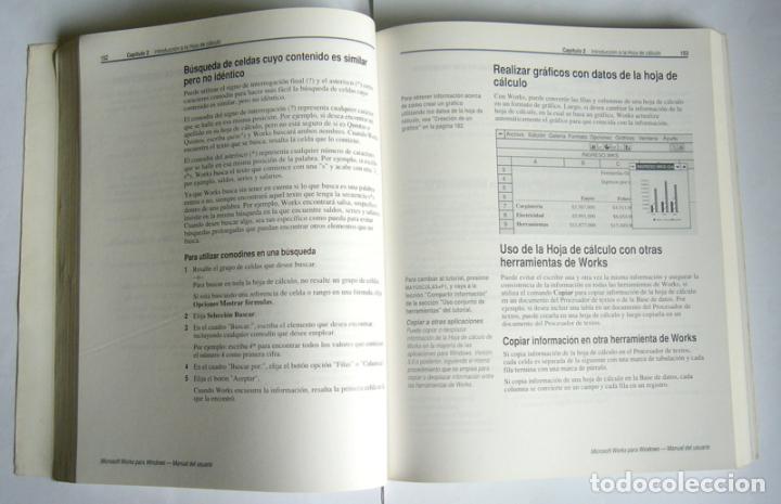 Libros de segunda mano: MICROSOFT WINDOWS + MICROSOFT WORKS - MANUALES DEL USUARIO - Foto 3