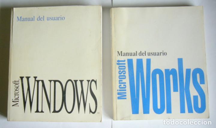 Libros de segunda mano: MICROSOFT WINDOWS + MICROSOFT WORKS - MANUALES DEL USUARIO - Foto 1