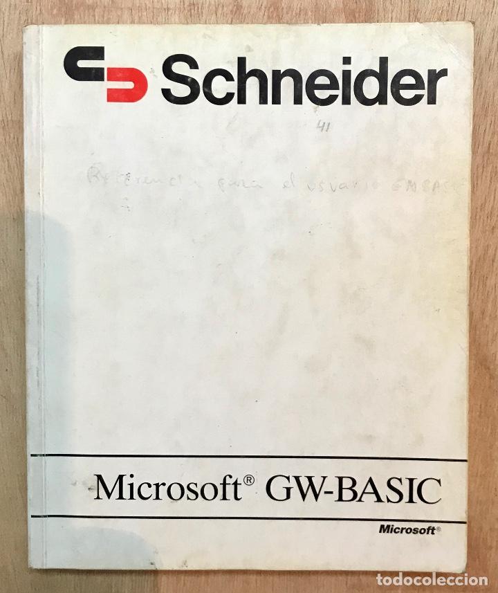 Libros de segunda mano: MICROSOFT GW-BASIC. GUIA DE USUARIO.INTERPRETADOR VERSI&Oacute;N 3.2. - Foto 1