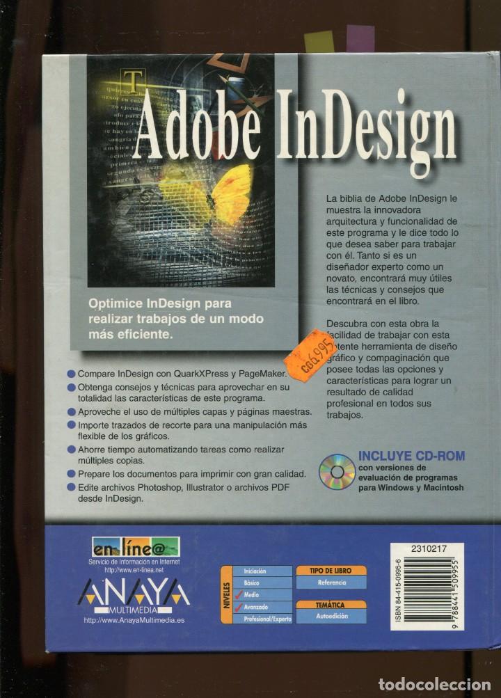 Libros de segunda mano: adobe In Desing. Anaya 2000. sin cd - Foto 2