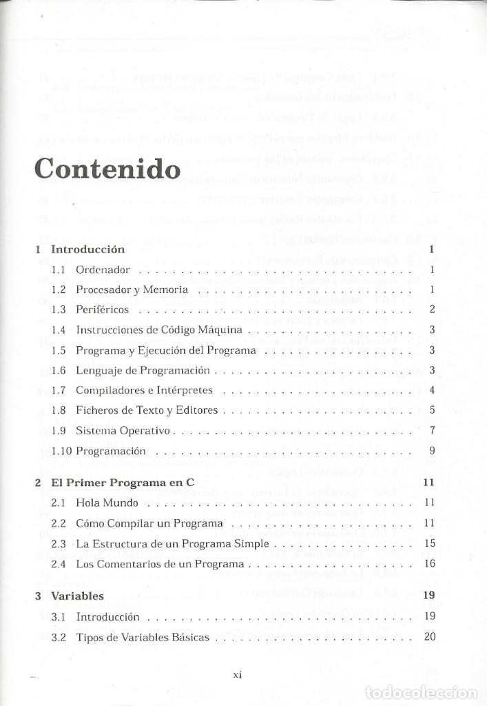 Libros de segunda mano: Programaci&oacute;n en C. Jordi Bataller Mascarell. Rafael Magdalena Benedito. - Foto 2