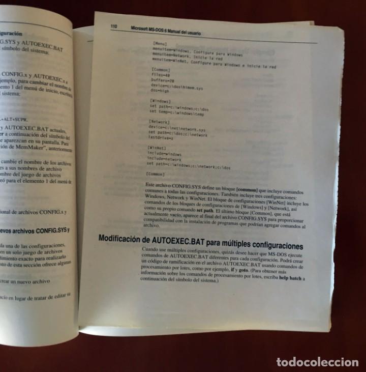 Libros de segunda mano: MANUAL DEL USUARIO MICROSOFT MS-DOS 6 (INCLUYE DOUBLESPACE) - 1993 ESPA&Ntilde;OL - Foto 2