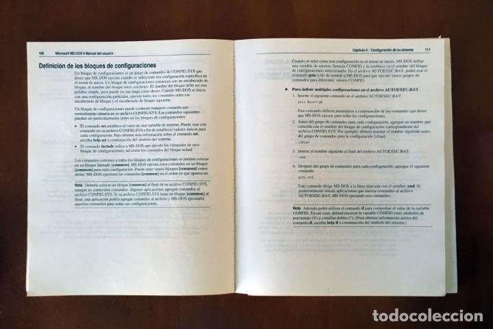 Libros de segunda mano: MANUAL DEL USUARIO MICROSOFT MS-DOS 6 (INCLUYE DOUBLESPACE) - 1993 ESPA&Ntilde;OL - Foto 4