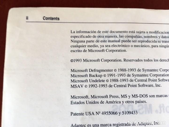 Libros de segunda mano: MANUAL DEL USUARIO MICROSOFT MS-DOS 6 (INCLUYE DOUBLESPACE) - 1993 ESPA&Ntilde;OL - Foto 5