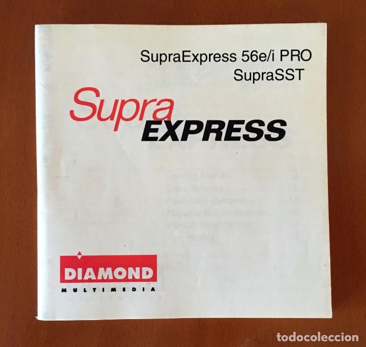 Libros de segunda mano: SUPRAEXPRESS 56e/i PRO SUPRASST MANUAL - DIAMOND MULTIMEDIA SYSTEM 1999 - Foto 1