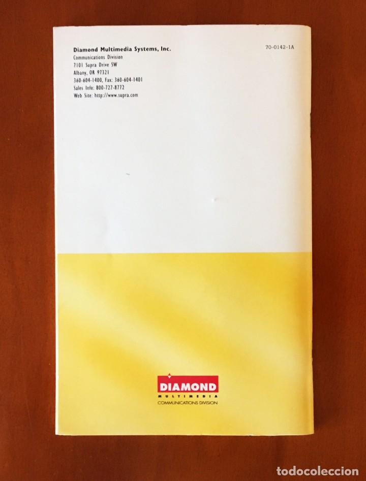 Libros de segunda mano: DIAMOND SUPRAEXPRESS 288i SP USERS GUIDE - DIAMOND MULTIMEDIA SYSTEMS MANUAL M&Oacute;DEM - A&Ntilde;O 1996 - Foto 2