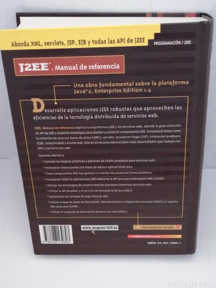 Libros de segunda mano: J2EE MANUAL DE REFERENCIA - Foto 2
