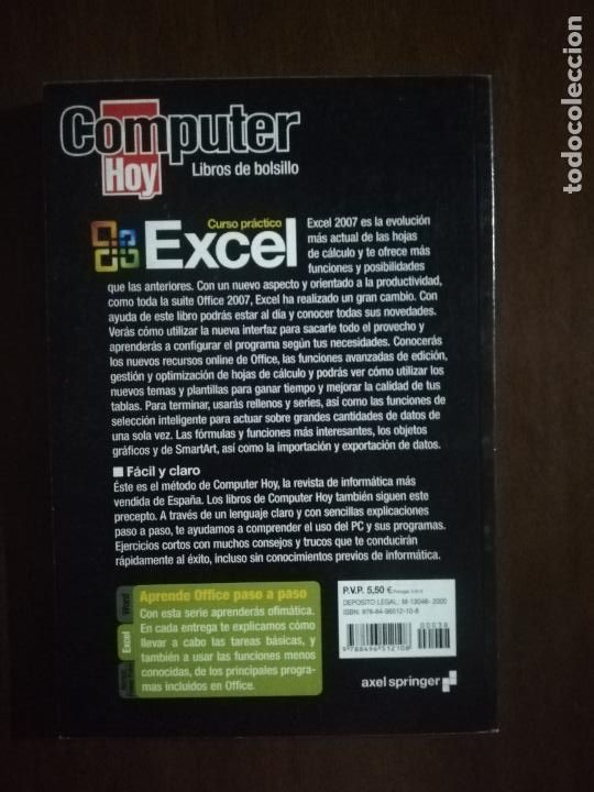 Libros de segunda mano: COMPUTER HOY. CURSO PRACTICO EXCEL. 2007. - Foto 3