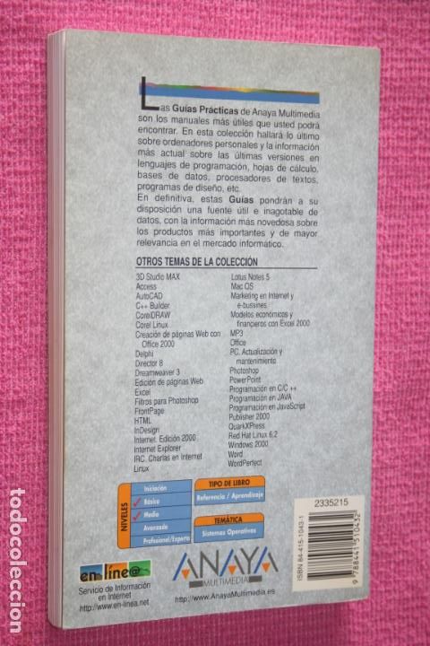Libros de segunda mano: RED HAT LINUX 6.2 (Santiago Eibe) * LIBRO MANUAL GU&Iacute;A PR&Aacute;CTICA DE PROGRAMA INFORMATICO * - Foto 2