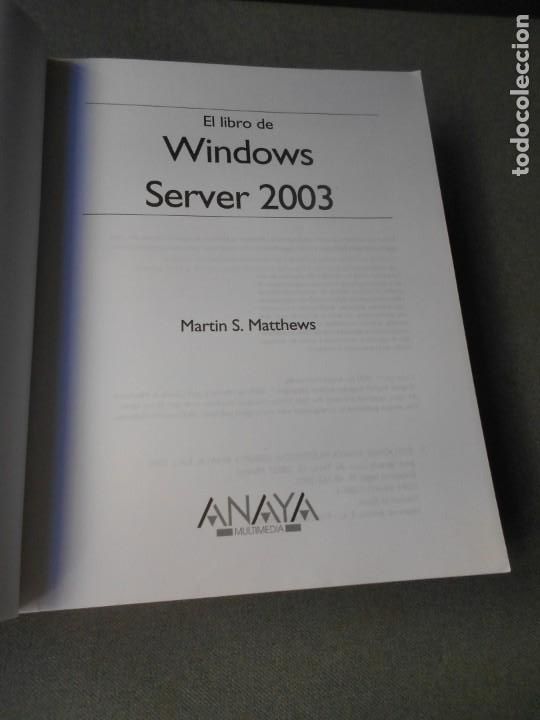 Libros de segunda mano: WINDOWS SERVER 2003 - Foto 2
