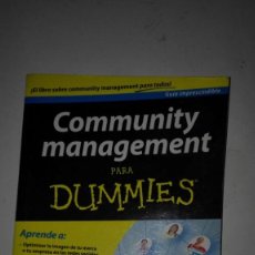 Libros de segunda mano: COMMUNITY MANAGEMENT PARA DUMMIES. 1ª EDICION 2011