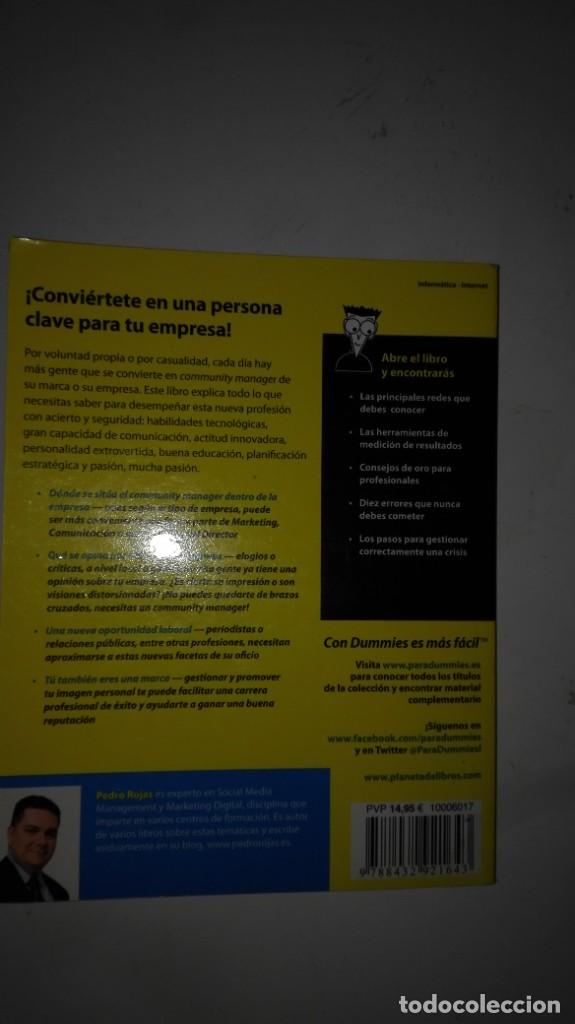 Libros de segunda mano: Community management para dummies. 1&ordf; EDICION 2011 - Foto 2