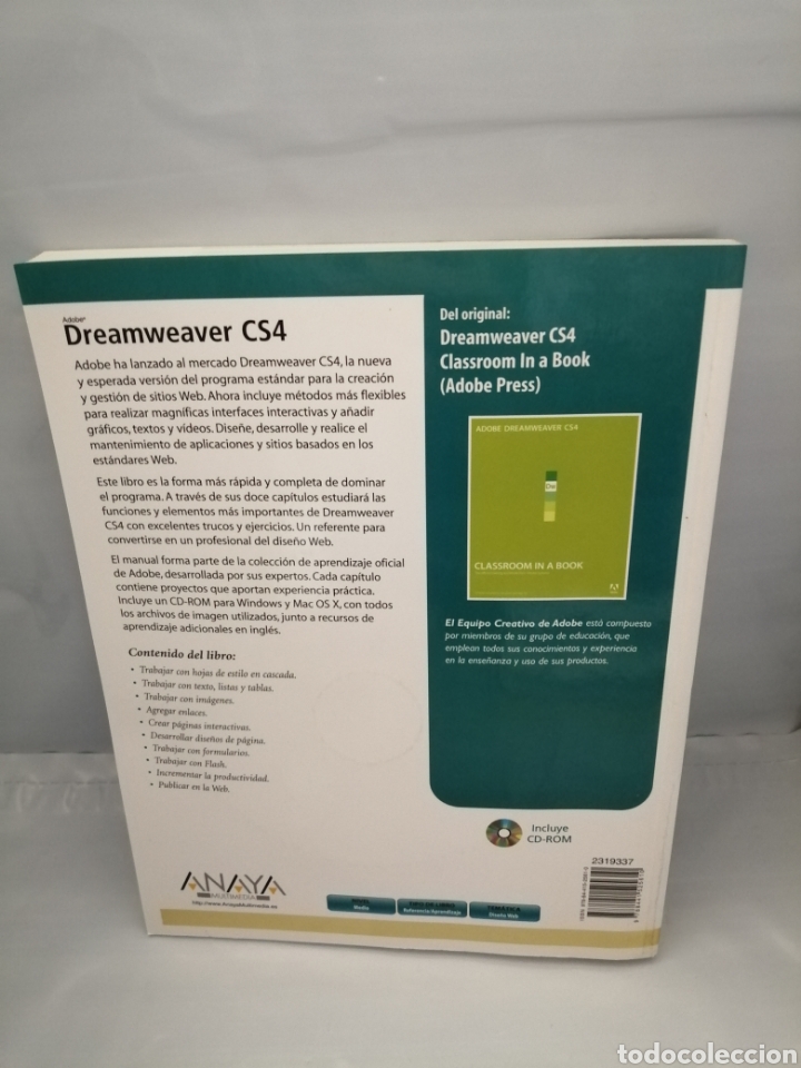 Libros de segunda mano: DREAMWEAVER CS4 (Incluye CD-ROM) - Foto 2